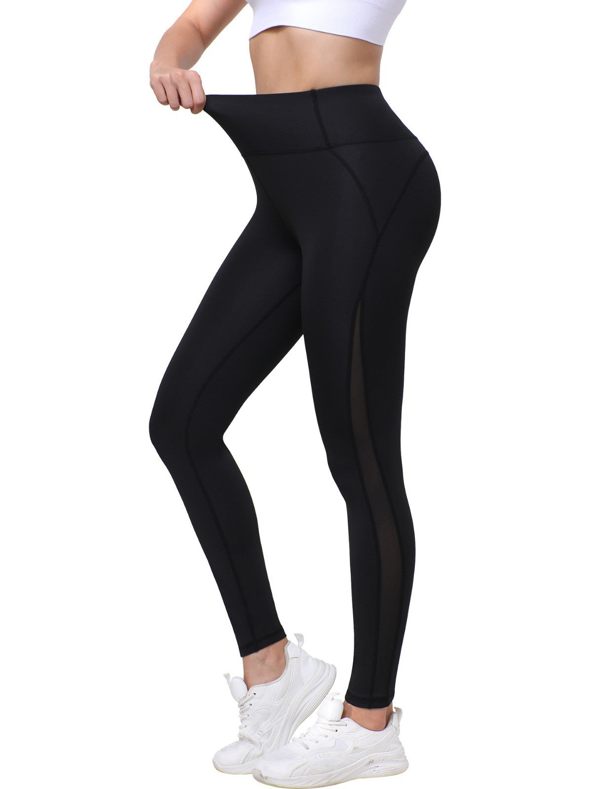 Popular New Cross-Border Yoga Pants European And American Long Fitness High-Waisted Outer Wear Outdoor Sports And Leisure Tights For Women