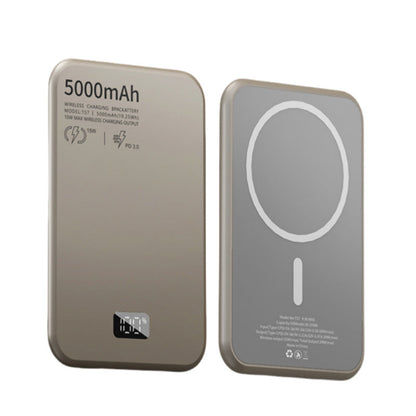 Magnetic Wireless Digital Display Aluminum Alloy Fast Charging Mobile Power Supply