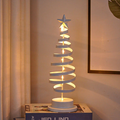 LED Spiral Christmas Tree Desk Lamp Decor