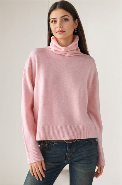 Womens Turtleneck Knitted Bottoming Sweater