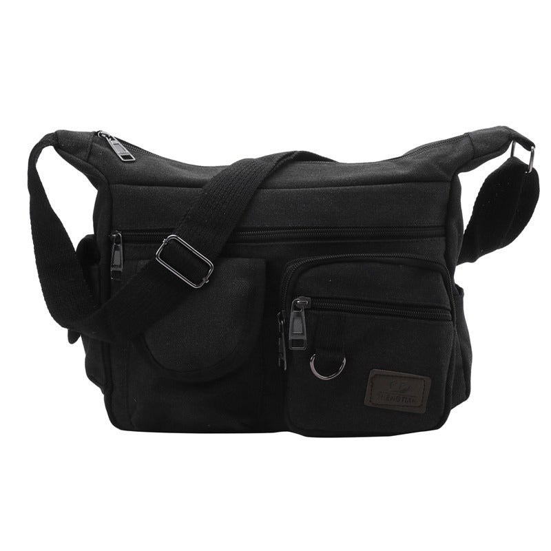 Simple Canvas Bag Large-capacity Crossbody Shoulder Bag