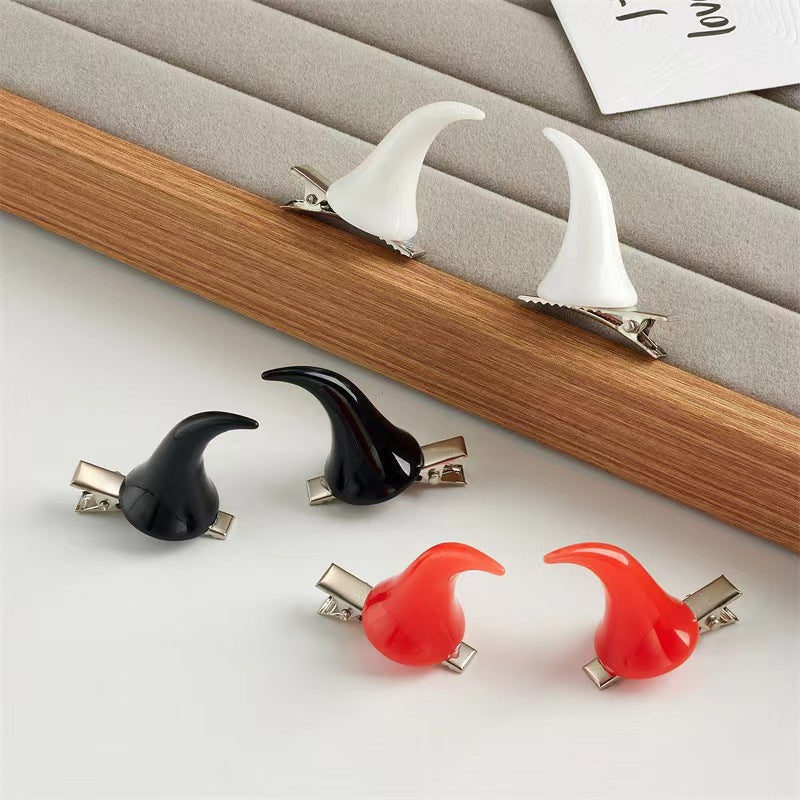 Personalized Holiday Decor Halloween Horn Hair Clip
