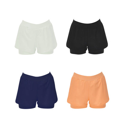 Swimming Trunks Women's Sports Fake Two-piece Flat Angle Conservative Anti-running Light Slim Sunscreen Quick-drying Hot Spring Diving Surfing Shorts