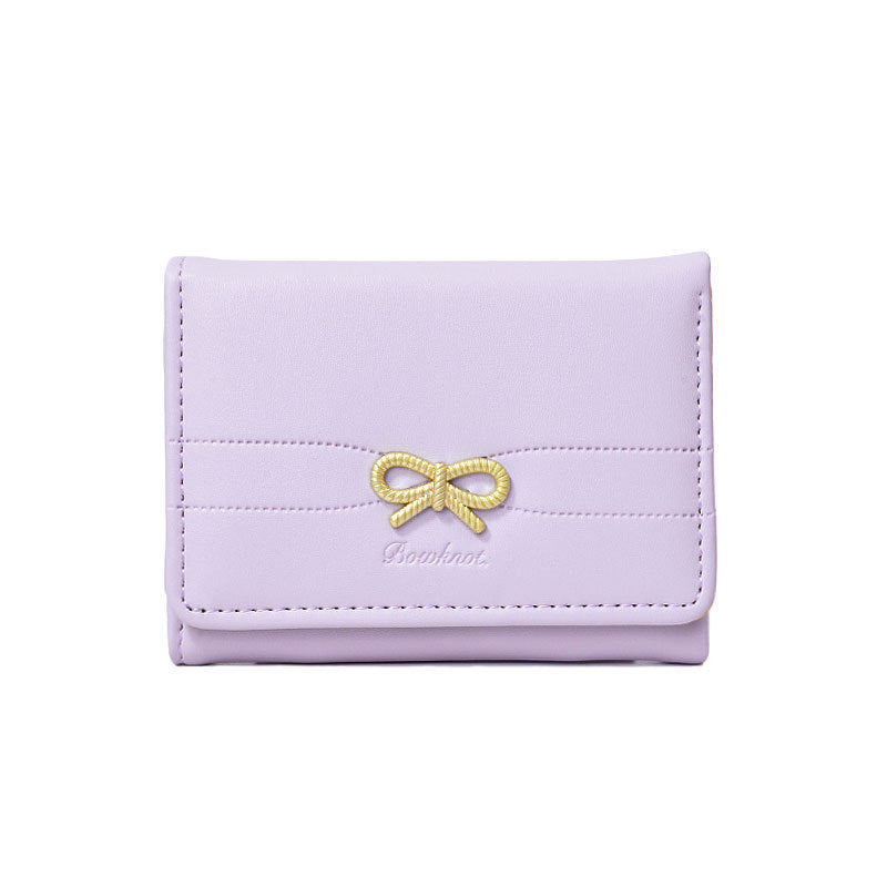 Short Simple Womens Coin Purse With Multiple Card Slots