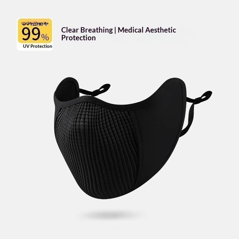 Sunscreen and Breathable 3D Stereoscopic Sunshade Riding Mask