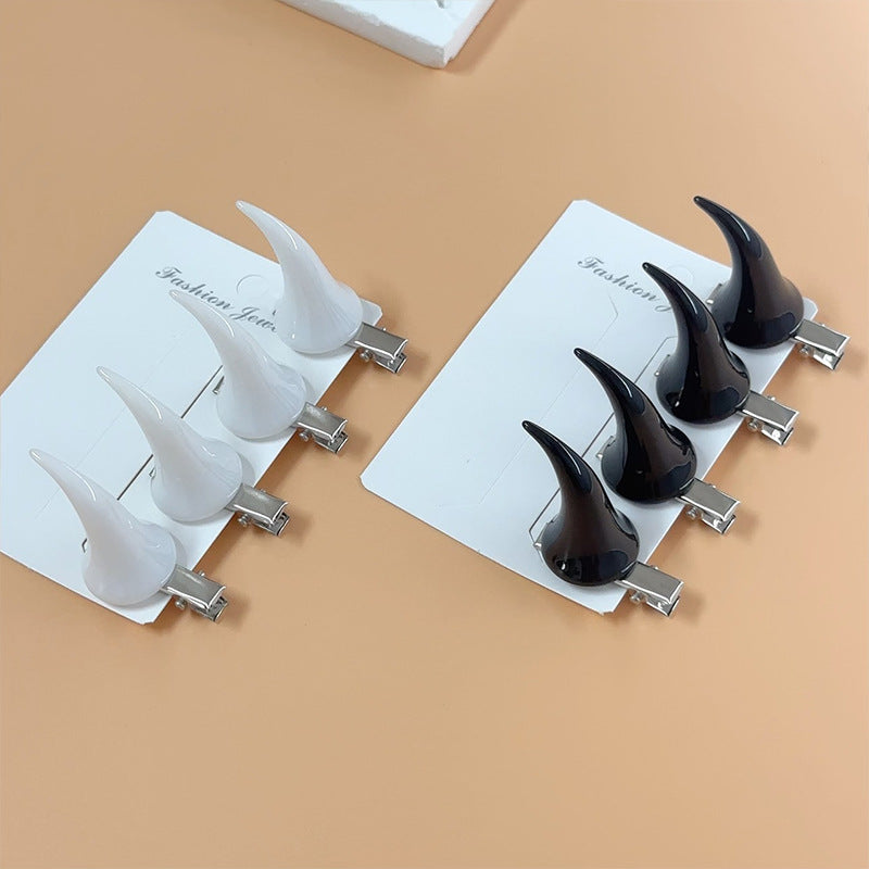 Personalized Holiday Decor Halloween Horn Hair Clip