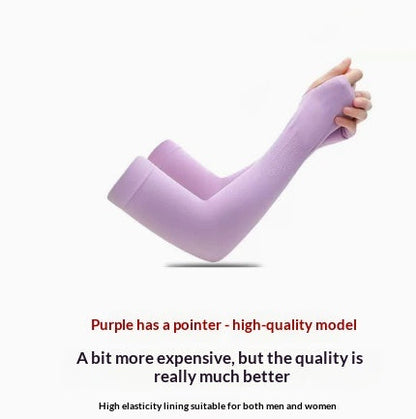 Sun Protective Ice Sleeves For Summer Unisex UV Blocking Viscose Cooling Feel