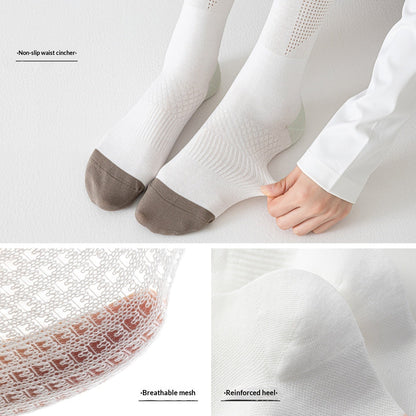 Ultra Thin Lightly Compressive Breathable Leg Length Sports Socks