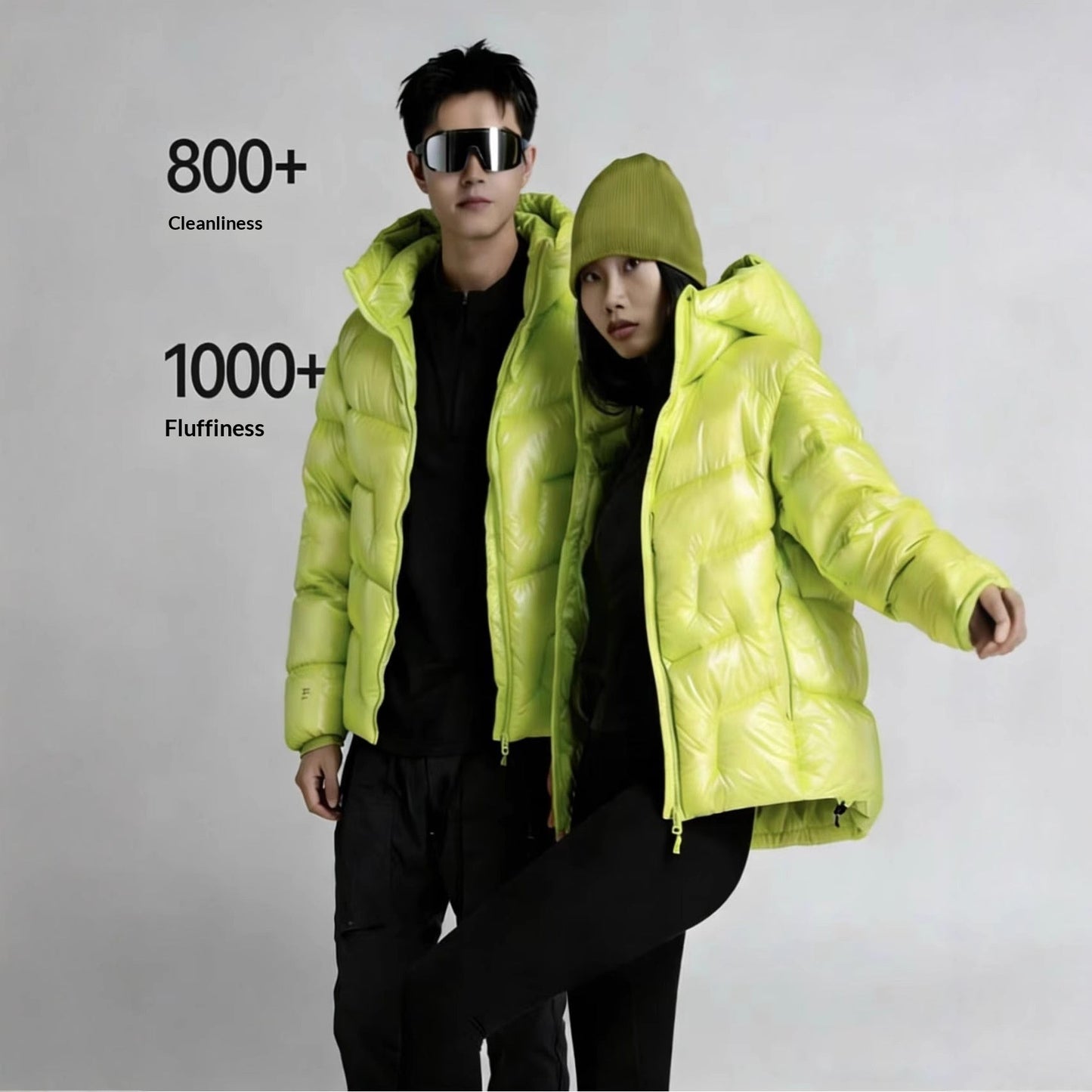 Ultra-Soft White Duck Down Short Puffer Jacket
