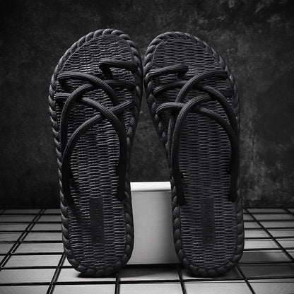 Personalized Woven Casual Outdoor Non-slip Flip-flops