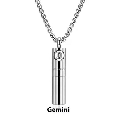 Stainless Steel Constellation Perfume Necklace