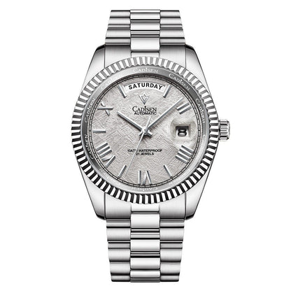 Men's Automatic Stainless Steel Sapphire Calendar Watch
