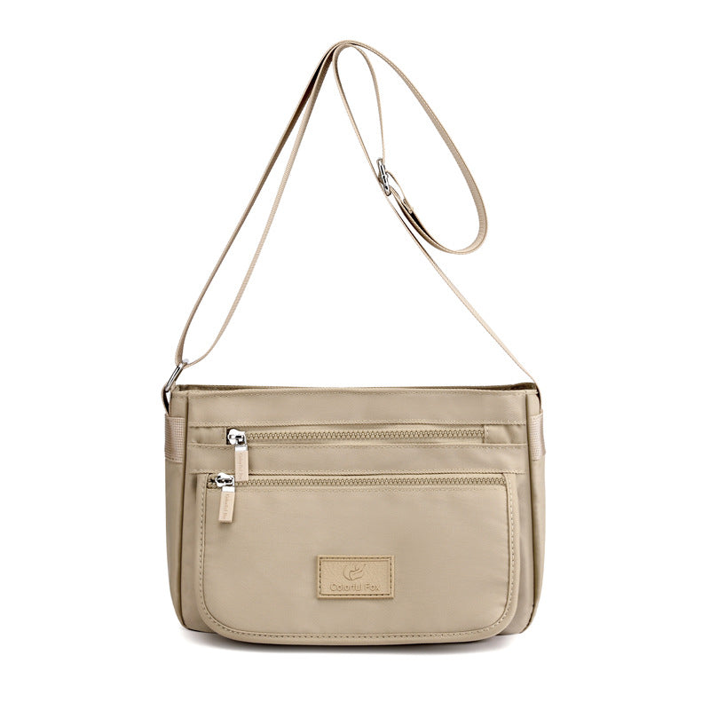 Foreign Trade Women's Bags 2026 New Trendy Shoulder Bag Waterproof Nylon Bag Multi-Layer Crossbody Bag Korean Style Versatile Backpack