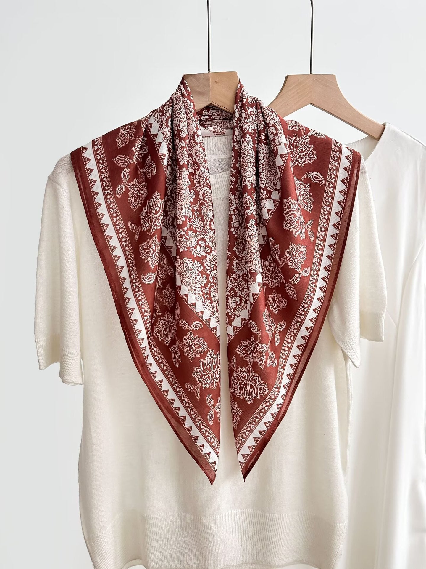 New Breathable Versatile Silk Chiffon Scarf For Women, Also Usable As A Shawl