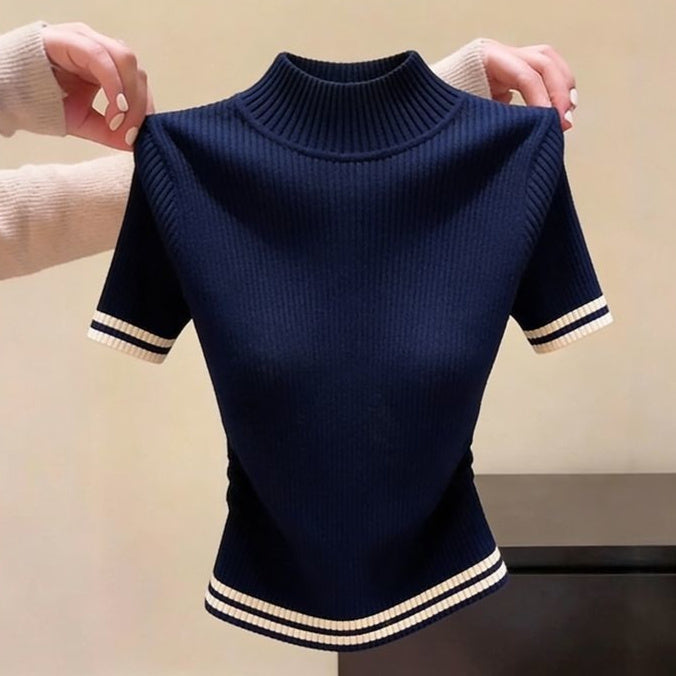 Women's Simple New Slim-fit Figure-flattering Short-sleeved Style