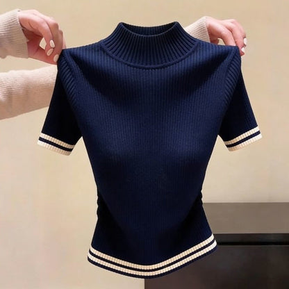 Women's Simple New Slim-fit Figure-flattering Short-sleeved Style