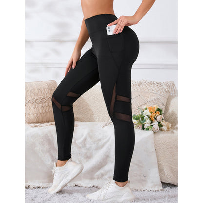 Cross-Border European And American Hot-Selling Yoga Pants Casual Sports Outdoor Leggings High-Waisted Butt-Lifting Fitness Tights Women's Running