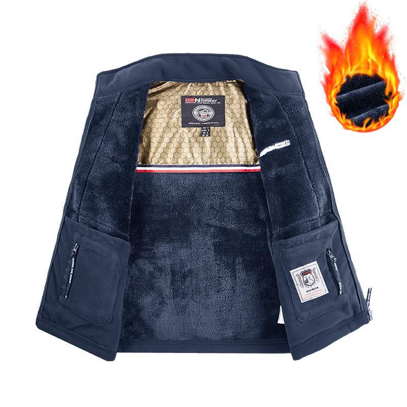 Warm Thickened Double-layer Fleece Mens Jacket
