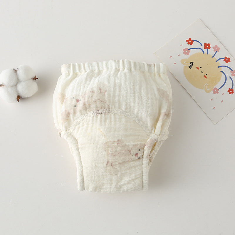 Gauze Cotton Baby's Ring Urine Training Pants Pure Diaper Pants