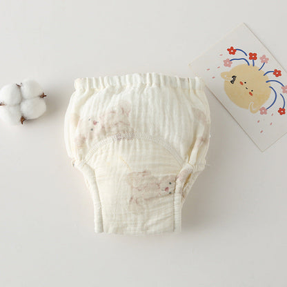 Gauze Cotton Baby's Ring Urine Training Pants Pure Diaper Pants