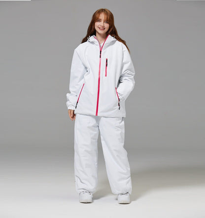 Unisex Windproof And Waterproof Loose-fitting Fashionable Ski Suit Set
