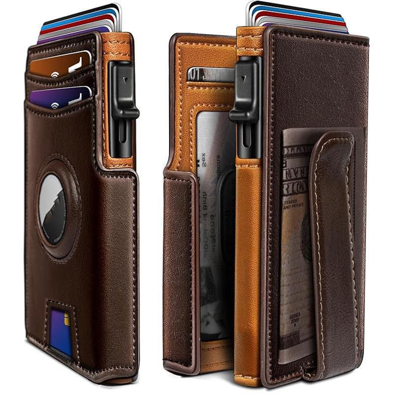 Multi-Card Short Metal Card Holder Mens Wallet