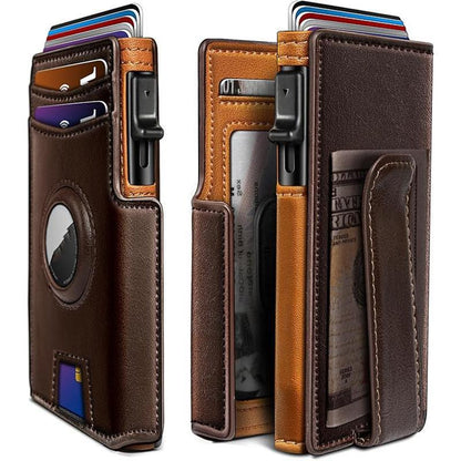 Multi-Card Short Metal Card Holder Mens Wallet