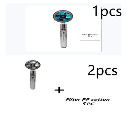 Turbo Propeller Shower Head Handheld High Pressure