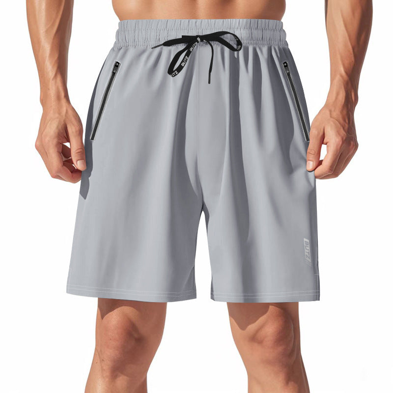 American Cross-border Men's Micro-elastic Loose Night Running Luminous Functional Quick-drying Beach Sports Plus Size Casual Shorts For Men