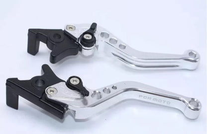 Adjustable Motorcycle Brake & Clutch Levers – CNC Aluminum Handlebar Levers (Pair)