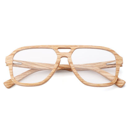 Bamboo-laminated Eyeglasses Fashionable Frame
