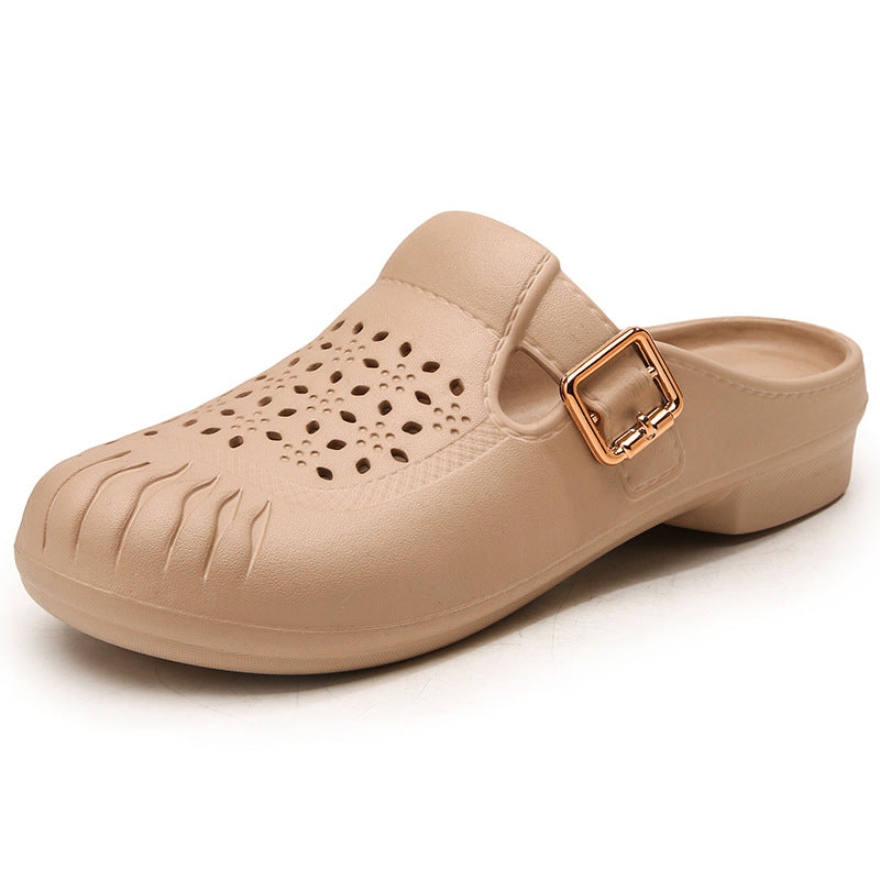 Non-slip Soft-soled Womens Summer Slippers For Middle-aged Ladiescomfortable For All-day Wear