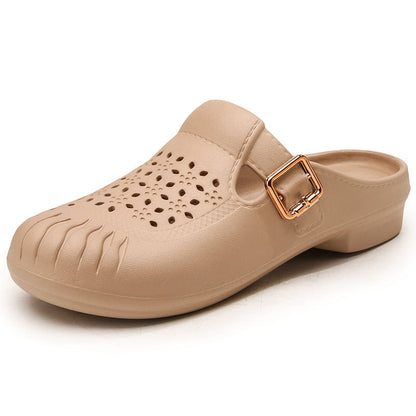 Non-slip Soft-soled Womens Summer Slippers For Middle-aged Ladiescomfortable For All-day Wear