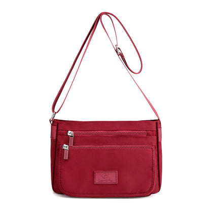 Foreign Trade Women's Bags 2026 New Trendy Shoulder Bag Waterproof Nylon Bag Multi-Layer Crossbody Bag Korean Style Versatile Backpack