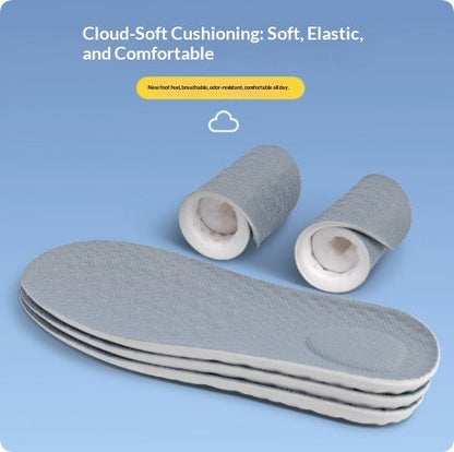 Poop-feel Odor-resistant Comfortable Breathable And Sweat-absorbing Insoles For Long Periods Of Standing And Sports