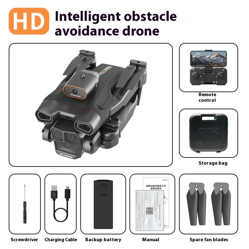 UAV Three-side Obstacle Avoidance Remote Control HD Aerial Photography Four-axis