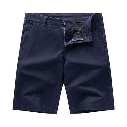 Men's Cotton Shorts Business Casual Simple All-match Loose Plus Size Shorts Outer Wear