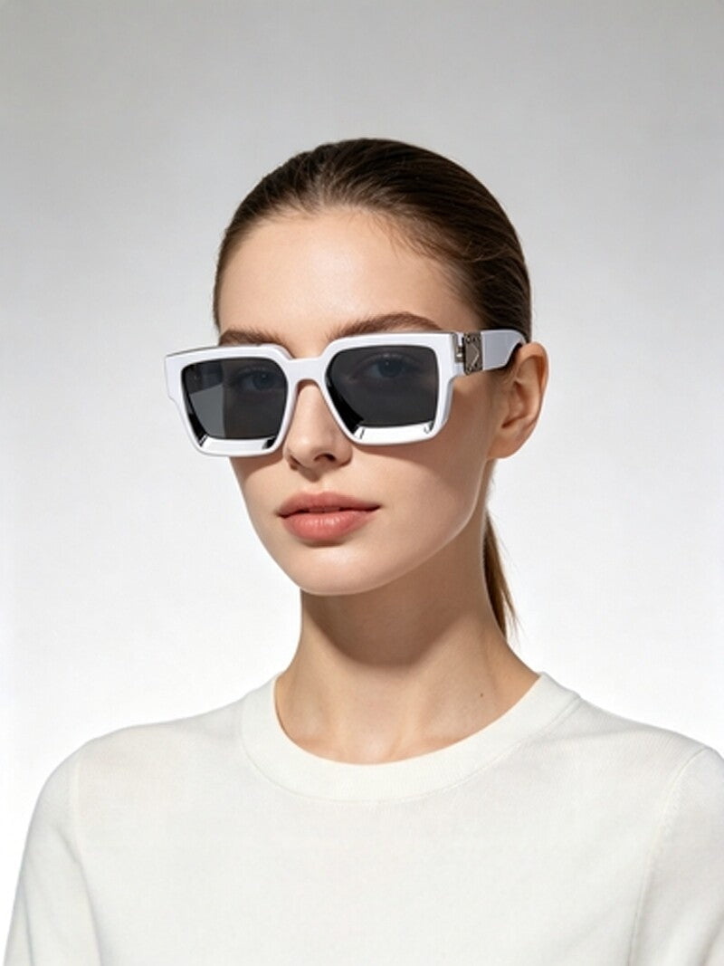 Millionaire Same Style Sunglasses For Men, Fashionable Internet Celebrity Sunglasses For Women, High-End Glasses, Square Frame Sunglasses, Cross-Border