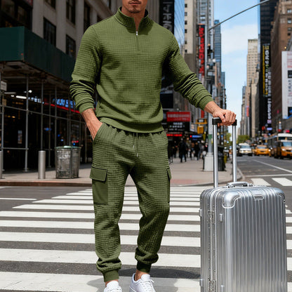 Mens Loose-Fit Casual Workwear Sports Suit