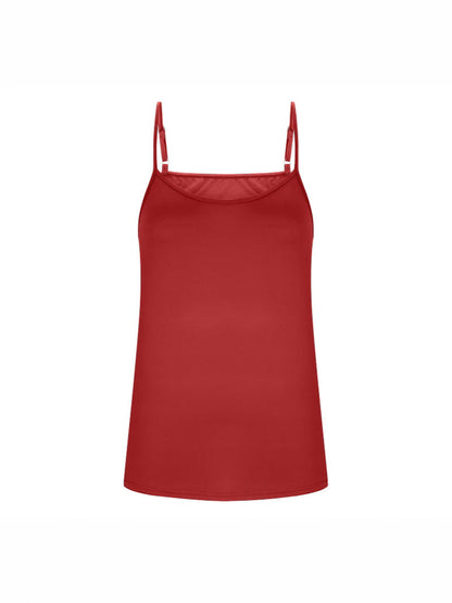 2025 Cross-border Europe And America Amazon New Summer Women's Milk Silk V-neck Adjustable Thin Shoulder Strap Vest Women