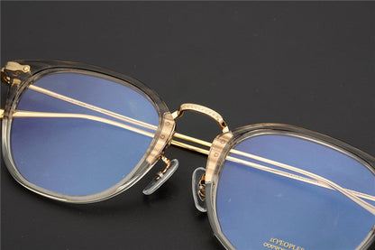 Myopia Male Trendy Round Transparent Glasses Frame