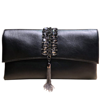 Temperament Versatile Envelope With Drill One Shoulder Slant Bag Small Clutch