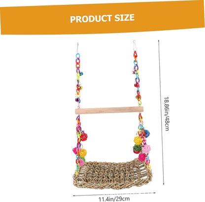 Parrot Toys Climbing Net Hammock Medium And Large Toy Bird Cage