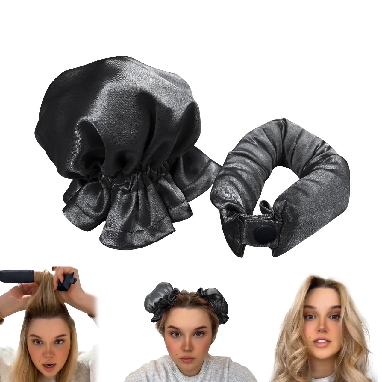 Heatless Cloth-Covered Curling Rod