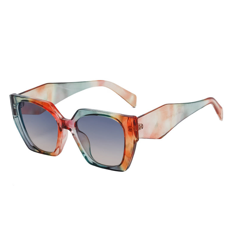 2026 New Fashion Cat-Eye Wide-Tempered Sunglasses For Women, High-End Style, Full-Frame Sunglasses, Same Style As Big-Name Brands