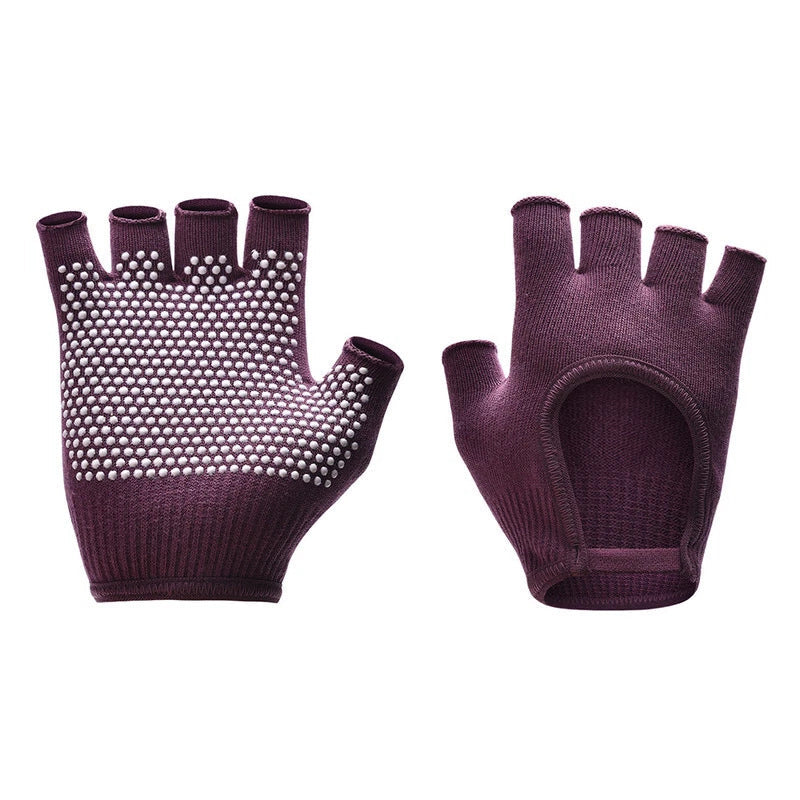 Non-slip Aerial Yoga Cotton Breathable Half-finger Gloves
