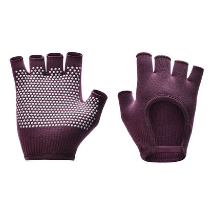 Non-slip Aerial Yoga Cotton Breathable Half-finger Gloves