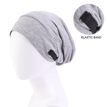 Invisible Adjustable Buckle Cotton Satin Nightcap