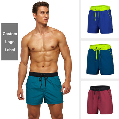 Men's Sports Shorts Fifth Pants Waterproof Quick Drying Breathable Lined Anti Exposure Double Layer Shorts