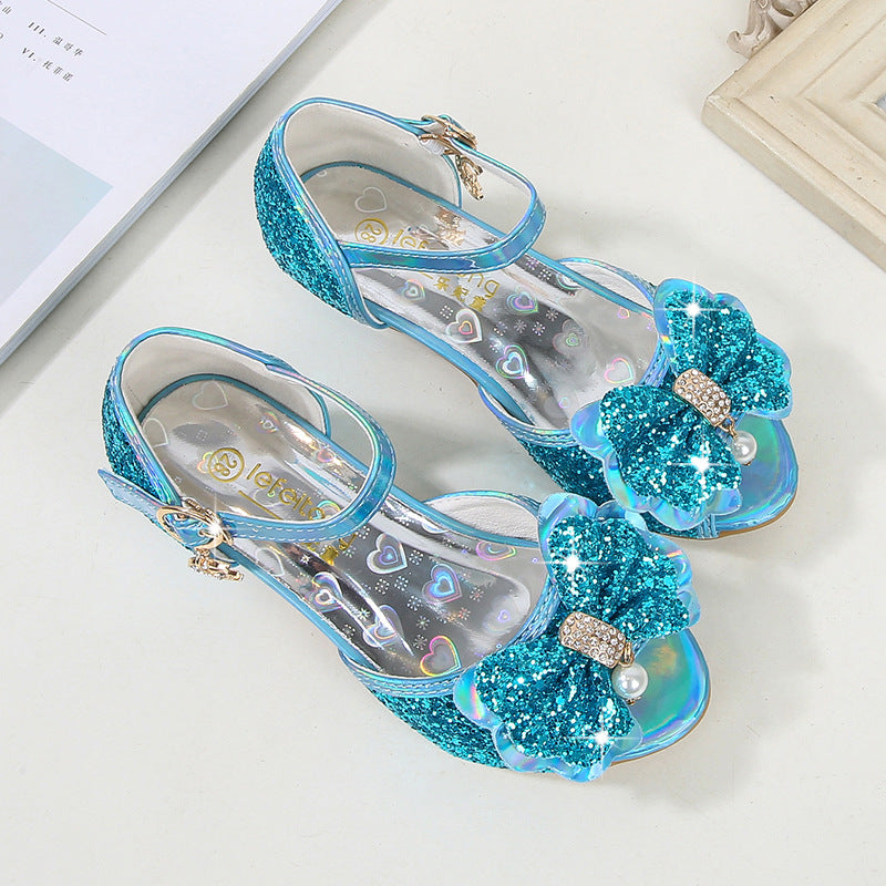 Princess Shoes For Girls New Non-slip Bow